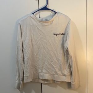 Stay Positive White Shirt